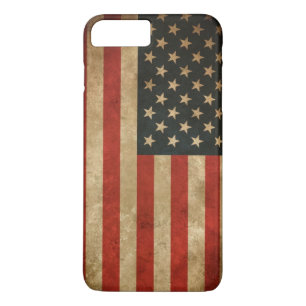 Vintager Grunge-amerikanische Flagge - USA Case-Mate iPhone Hülle