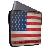 Vintager Grunge-amerikanische Laptopschutzhülle (Vorne Rechts)
