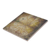 Vintager Grunge Buddha Fliese (Seite)