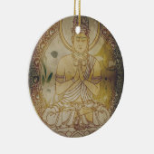 Vintager Grunge Buddha Keramikornament (Rechts)