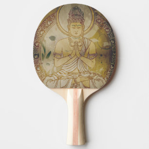 Vintager Grunge Buddha Tischtennis Schläger