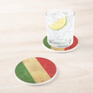 Vintager Grunge Design-Untersetzer für italienisch Getränkeuntersetzer