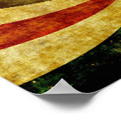 Vintager Grunge Hintergrund als Karnevalskreis Poster (Ecke)