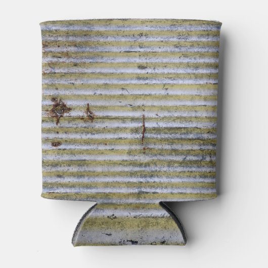 Vintager Grunge-Hintergrund mit robuster Zinkstruk Dosenkühler (Vorderseite)