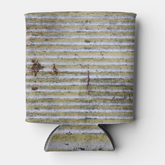 Vintager Grunge-Hintergrund mit robuster Zinkstruk Dosenkühler (Vorderseite)