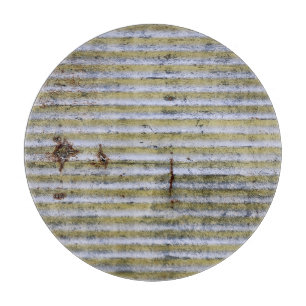 Vintager Grunge-Hintergrund mit robuster Zinkstruk Schneidebrett