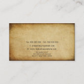 Vintager Grunge-Musik-Musiker-Gitarren-Lehrer Visitenkarte (Rückseite)