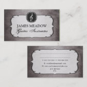 Vintager Grunge-Musik-Musiker-Gitarren-Lehrer Visitenkarte (Vorne/Hinten)