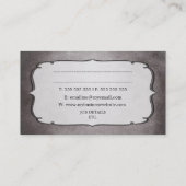 Vintager Grunge-Musik-Musiker-Gitarren-Lehrer Visitenkarte (Rückseite)