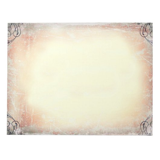 Vintager Grunge Notepad Notizblock (Vorderseite)