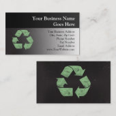 Vintager Grunge recyceln Symbol Visitenkarte (Vorne/Hinten)