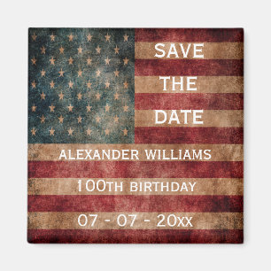 Vintager Grunge USA hat in der Hauptrolle u. Magnet