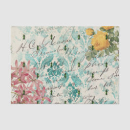 Vintager Grünkäfer Ephemera Seidenpapier