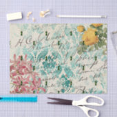 Vintager Grünkäfer Ephemera Seidenpapier (Handwerk)