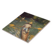 Vintager Gustave Caillebotte Skiffs auf den Yerres Fliese (Seite)