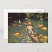 Vintager Gustave Caillebotte Skiffs auf den Yerres Postkarte (Vorne/Hinten)