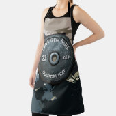 Vintager Gymnastikbesitzer oder -nutzer mit Fitnes Schürze (InSitu)