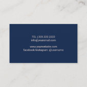 Vintager Haartrockner,  Schere Visitenkarte (Rückseite)