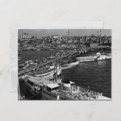 Vintager Hafen Istanbul Galata Postkarte (Vorne/Hinten)