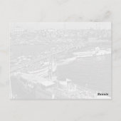 Vintager Hafen Istanbul Galata Postkarte (Rückseite)