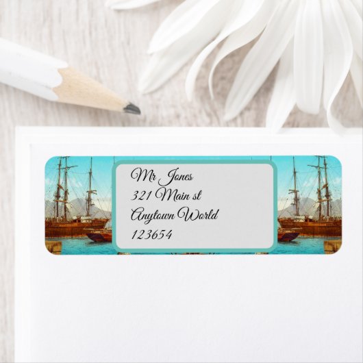 Vintager Hafen Italien 1800 (Insitu)