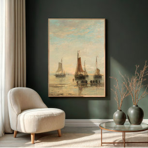 Vintager Hafen Schifffahrtsgesellschaft Schifffahr Leinwanddruck