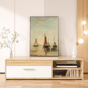 Vintager Hafen Schifffahrtsgesellschaft Schifffahr Leinwanddruck