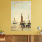 Vintager Hafen Schifffahrtsgesellschaft Schifffahr Leinwanddruck (Insitu (Wohnzimmer))