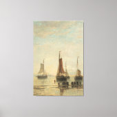 Vintager Hafen Schifffahrtsgesellschaft Schifffahr Leinwanddruck (Vorderseite)