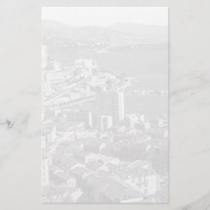 Vintager Hafen von Monaco Monte Carlo 1970 Briefpapier