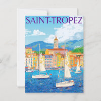 Vintager Hafen von Saint-Tropez