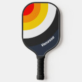 Vintager Hafenzirkel mit Name Pickleball Schläger (Rückseite)