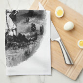 Vintager HähnchenBauer Geschirrtuch (Viertel Falte)