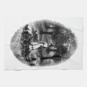 Vintager HähnchenBauer Geschirrtuch (Horizontal)