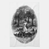 Vintager HähnchenBauer Geschirrtuch (Vertikal)