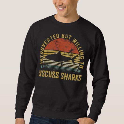 Vintager Hai 4 Sweatshirt (Vorderseite)