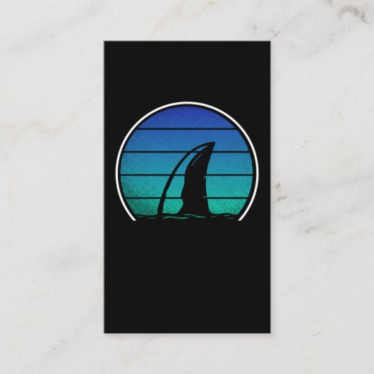 Vintager Hai Fin Shark Liebe Visitenkarte (Vorderseite)