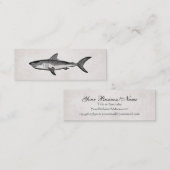 Vintager Hai Mini Visitenkarte (Vorne/Hinten)