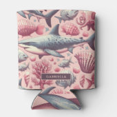 Vintager Hai nahtlos Dosenkühler (Rückseite)