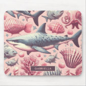 Vintager Hai nahtlos Mousepad (Vorne)