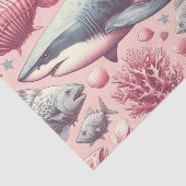 Vintager Hai nahtlos Seidenpapier (Ausschnitt)