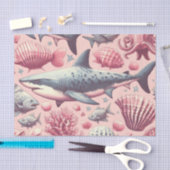 Vintager Hai nahtlos Seidenpapier (Handwerk)