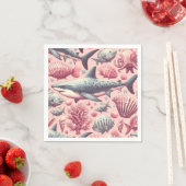 Vintager Hai nahtlos Serviette (Beispiel)