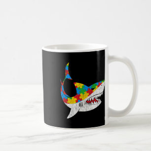 Vintager Hai Puzzle Autistic Kids Autismus Awarene Kaffeetasse