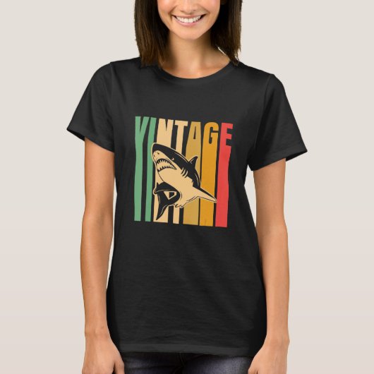 Vintager Hai T-Shirt (Vorderseite)