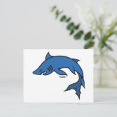 Vintager Hai Tattoo Art Postkarte (Stehend Vorderseite)