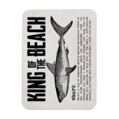 Vintager Hai und Definition Beach King Magnet (Vertikal)