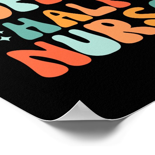 Vintager halber Kaffee Halbpension Poster (Ecke)