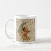 Vintager Halbmond viktorianischer Engel Kaffeetasse (Links)