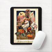 Vintager Halloween-Albtraum Mousepad (Mit Mouse)